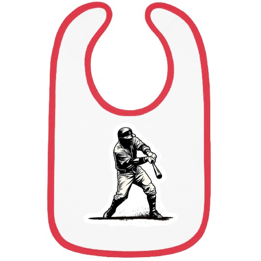 Baseball Player Black And White Bibs