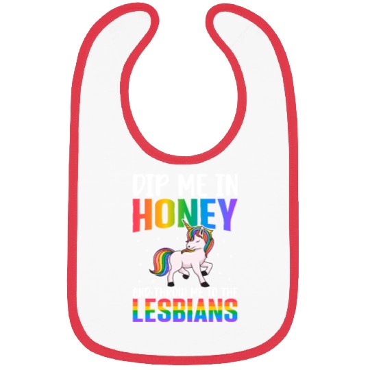 Throw Me To The Lesbians Lesbian Pride LGBTQ Bibs