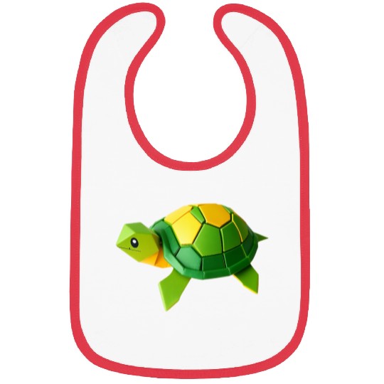 3D Origami Turtle Bibs