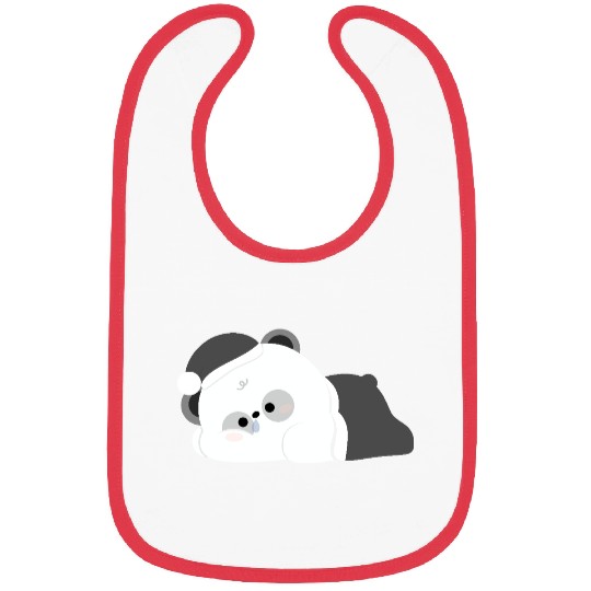 Tired Panda Bibs