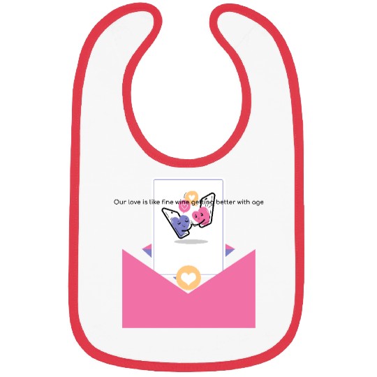 Getting Better with Age Valentine Day Bibs