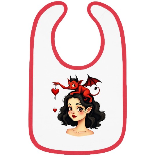 Love devil Bibs