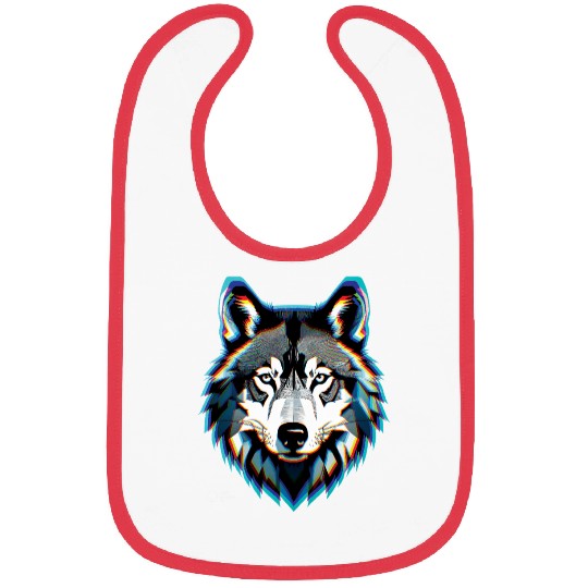 Wolf head 6 Bibs
