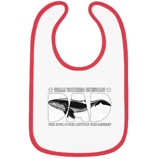 Whale Watching Enthusiast Dad The Marine Biologist Bibs