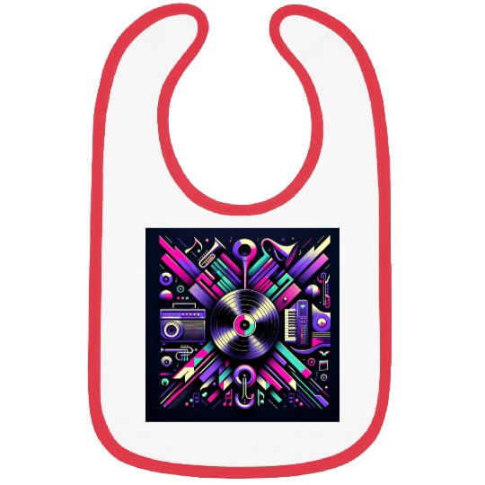 Neon Groove Vinyl Symphony Bibs