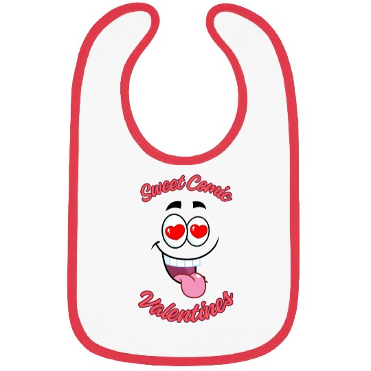 Sweet Comic Valentines Bibs