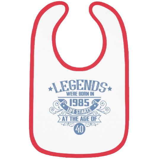 Legends born in 1985 vintage 40th birthday Bibs