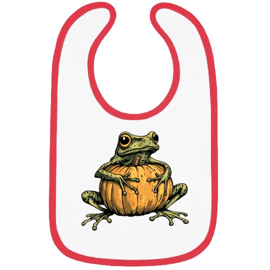 Pumpkin Frog Frog Pumpkin Bibs