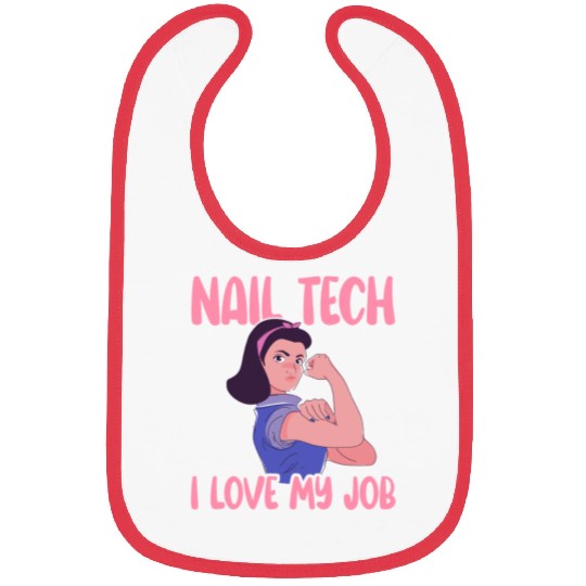 Nail Tech I Love My Job Nail Technician Nail Bibs