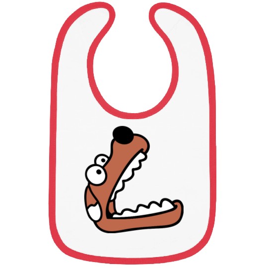 Dog Big Mouth Snout Hunger Looks Up Greedy Eating Bibs