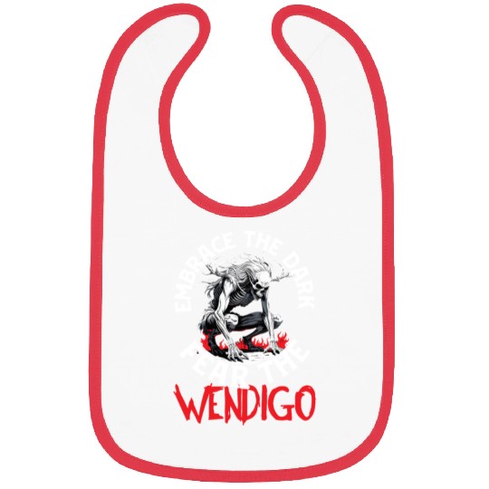 Cryptid Embrace The Dark Fear The Wendigo Bibs