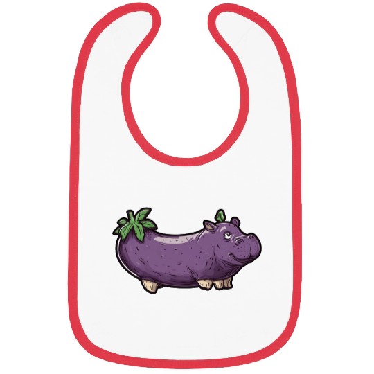 Hip Eggplant Bibs