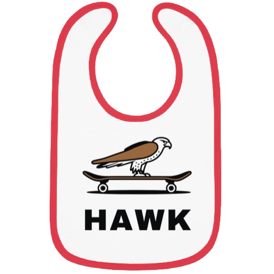Hawk Skater Fan Skateboard Stunts Freestyle Gift Bibs