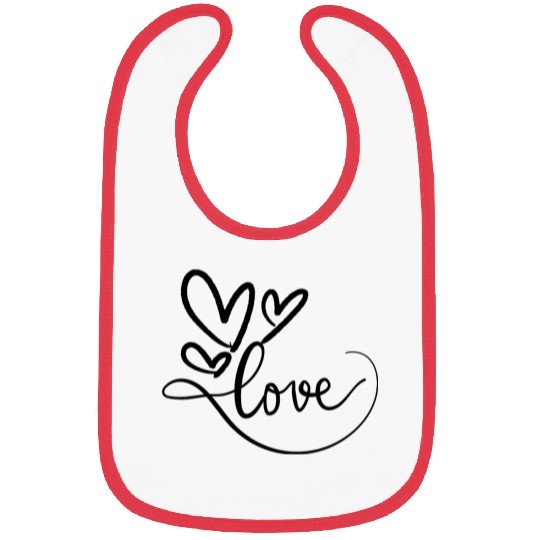 all we need is Love in valentine Bibs