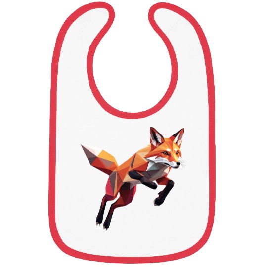 Geometric Fox Bibs