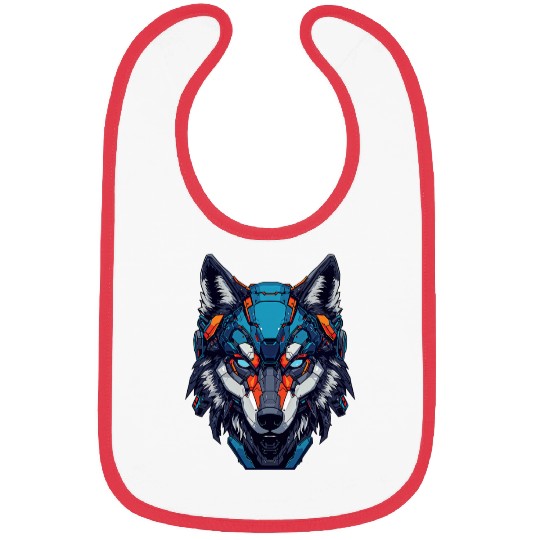 Wolf head 23 Bibs