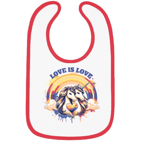 Love is Love Bibs