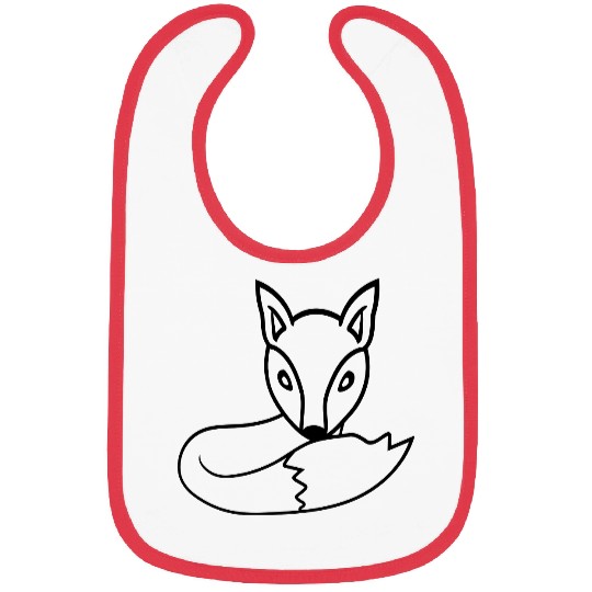 Red Fox Forest Animal Cunning Smart Cute Wild Dog Bibs