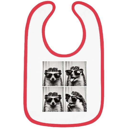 Photobooth Hedgehog with Sunglasses Bibs