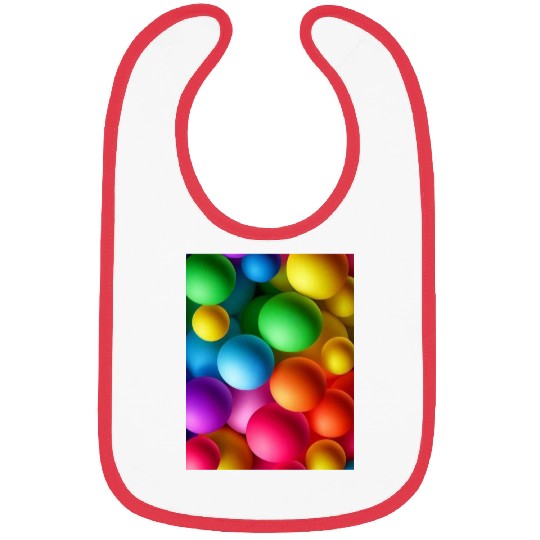 Vibrant Multi Colored Spheres Bibs