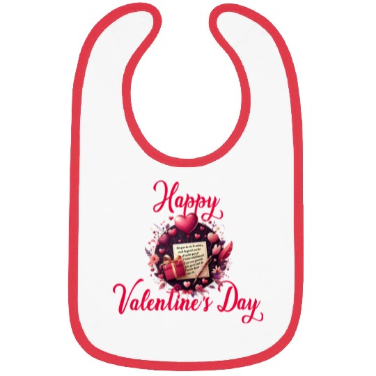 Happy Valentine's day Bibs