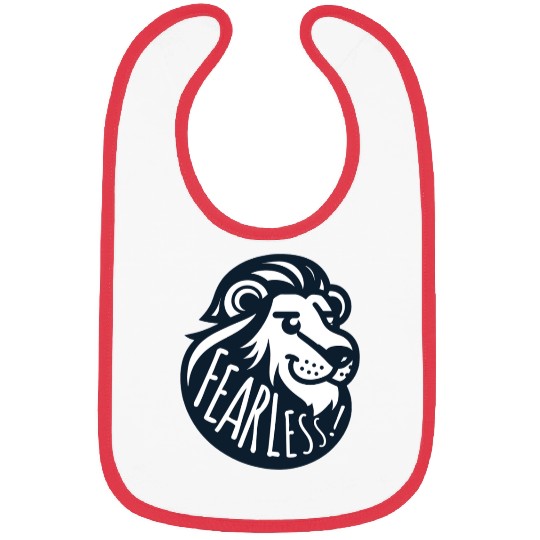 fearless lion Bibs