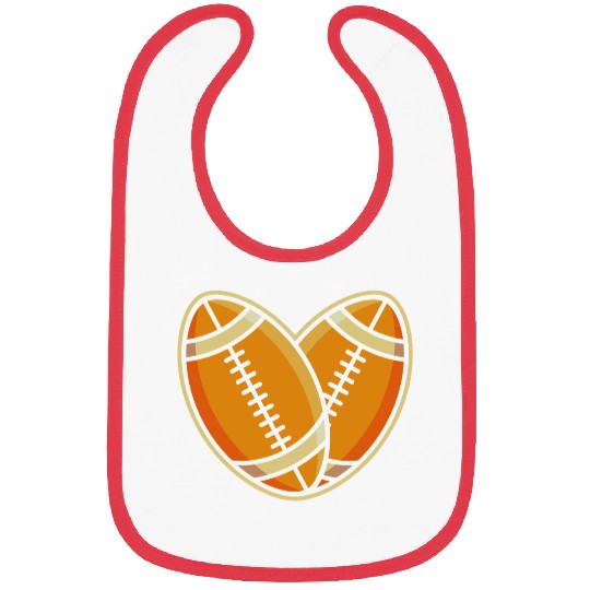 Rugby Heart For Rugby Sport Lover Bibs