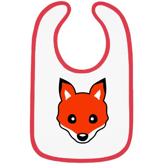Red Fox Forest Animal Cunning Smart Cute Wild Dog Bibs