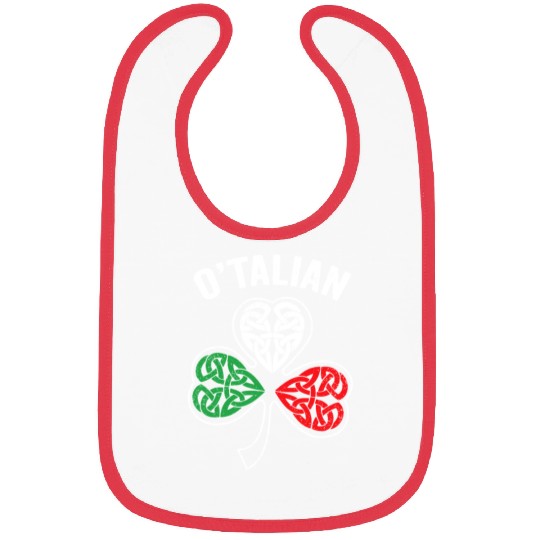 O'talian St Patricks Day Italian Italy Flag Italia Bibs