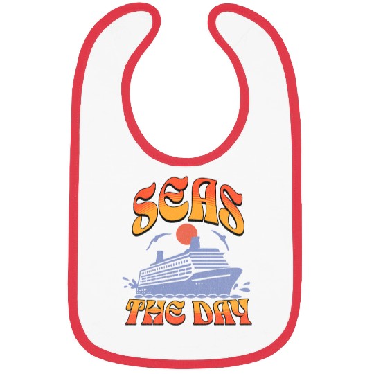 Vintage Sunset Seas The Day Cruise Bibs