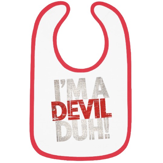 I'm A Devil Duh 13 Bibs