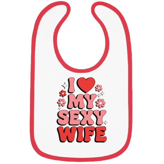 I Love My Wife (80s Retro) Bibs