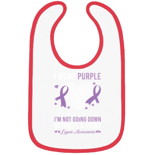 I Wear Purple For Myself Lupus Awareness Bibs