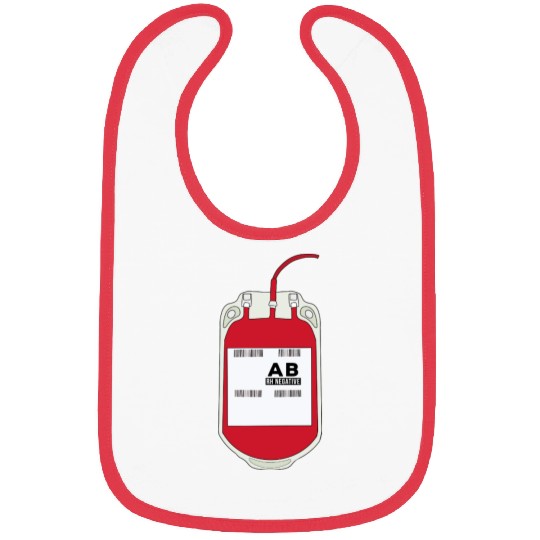 AB Negative Blood Bag Bibs