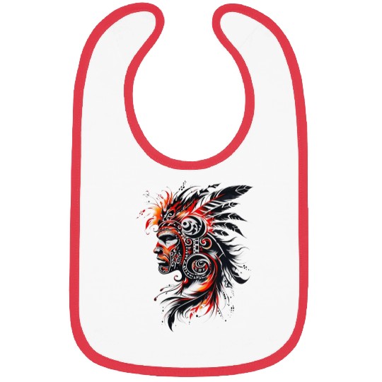 Tribal Fire Warrior Bibs