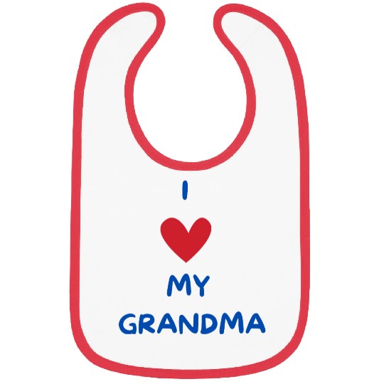 I Love My Grandma Bibs