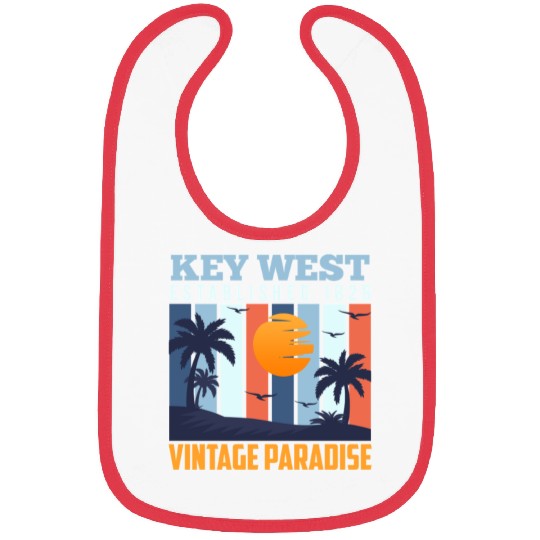 KEY-WEST ESTABLISHED 1828 VINTAGE PARADISE Bibs