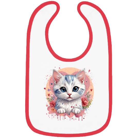 Flower Cat Bibs