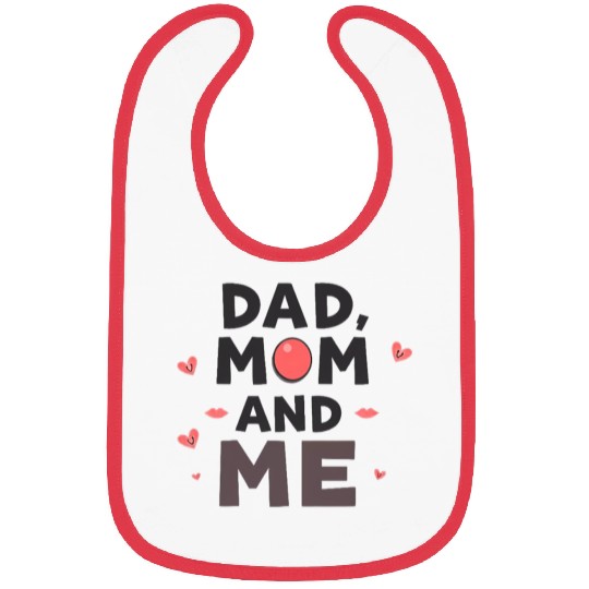 Dad, Mom, and Me: Family Love Bibs