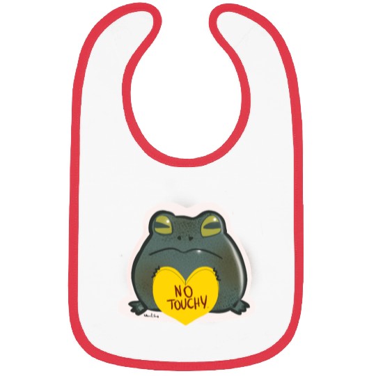 NO Touchy! Grumpy toad. Bibs
