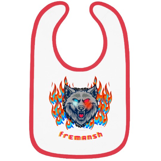 Fierce wolf Bibs