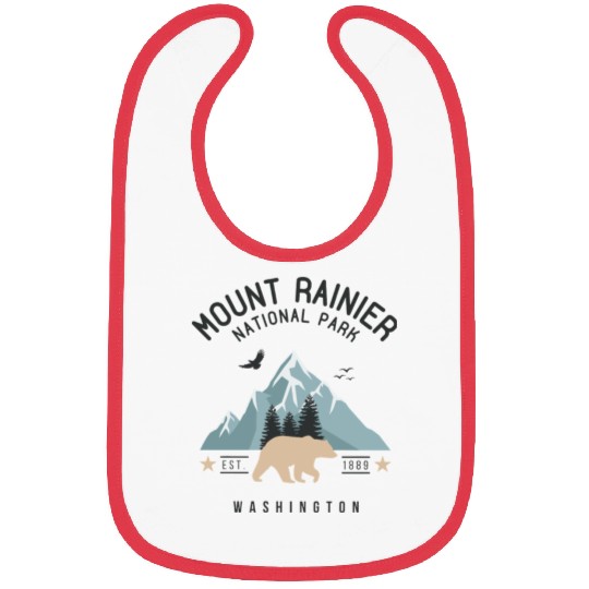 Mount Rainier National Park Est. 1889 Washington Bibs