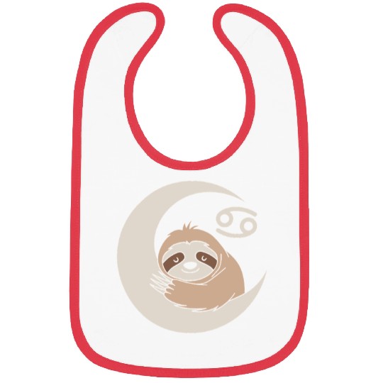 Cancer Zodiac Sloth Embrace the Calmness Bibs