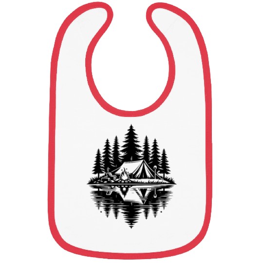 Camping In The Forest By A Natural Lake Bibs