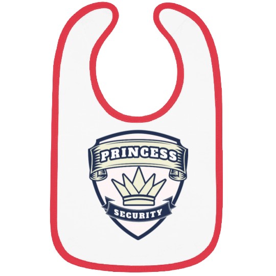 princess security birthday Bibs