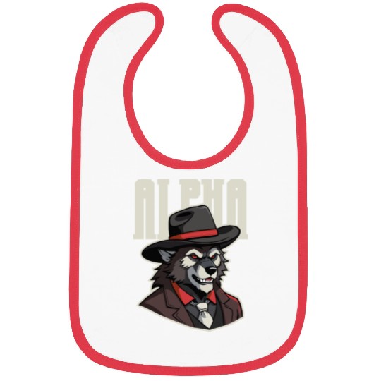 Alpha Wolf – No Beta Behavior Bibs