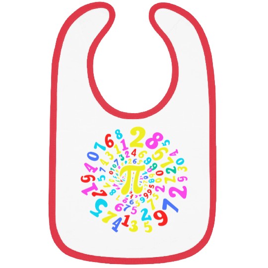Happy Pi Day Swirling Numbers Math Fun Bibs