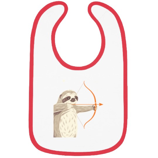 Sagittarius Zodiac Sloth Archer in the Stars Bibs