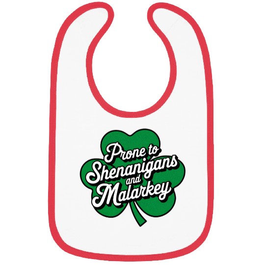 Prone to Shenanigans and Malarkey St Patrick's Day Bibs