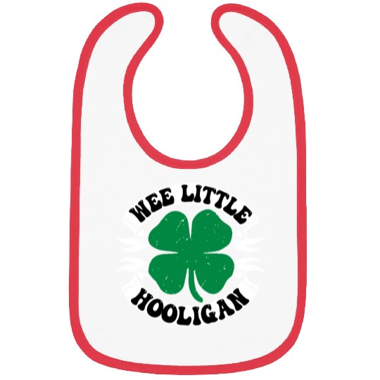 Wee Little Hooligan Cute St. Patrick's Day Irish S Bibs